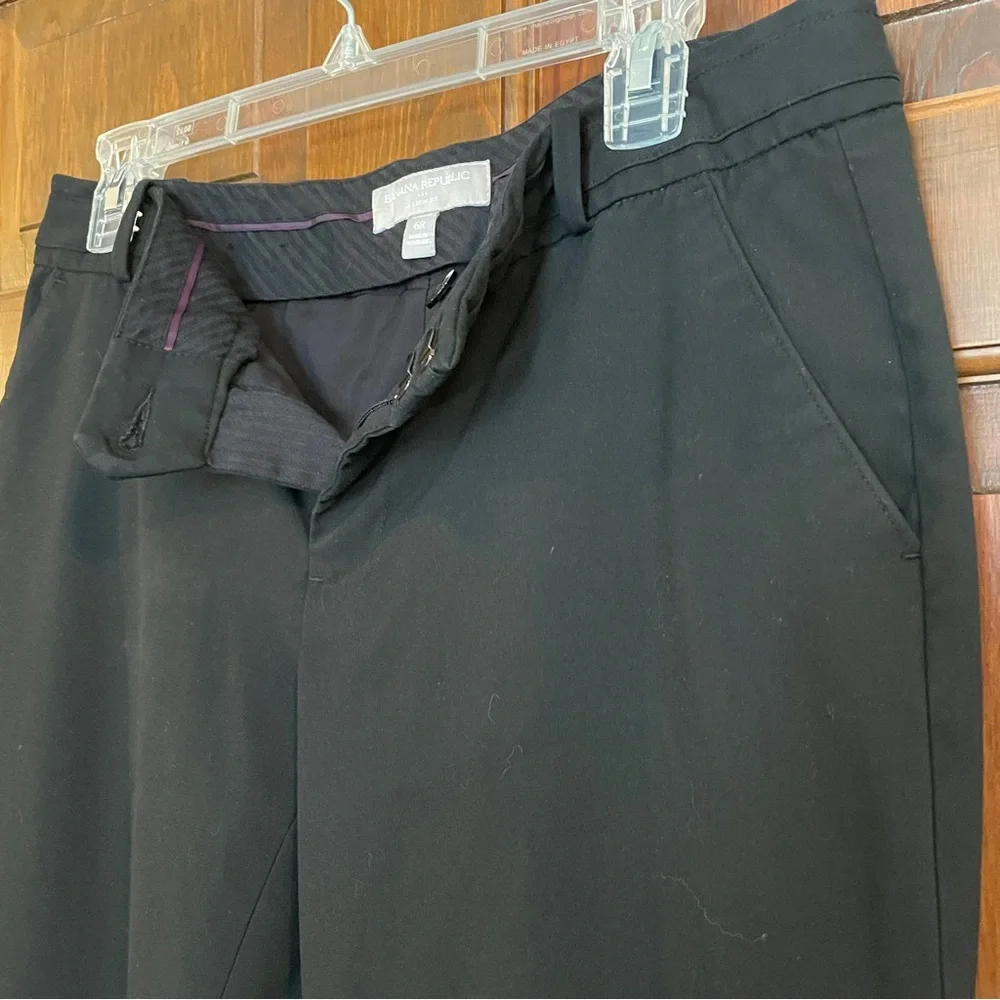 Banana Republic size 6 women’s black dress pants EUC 31” inseam